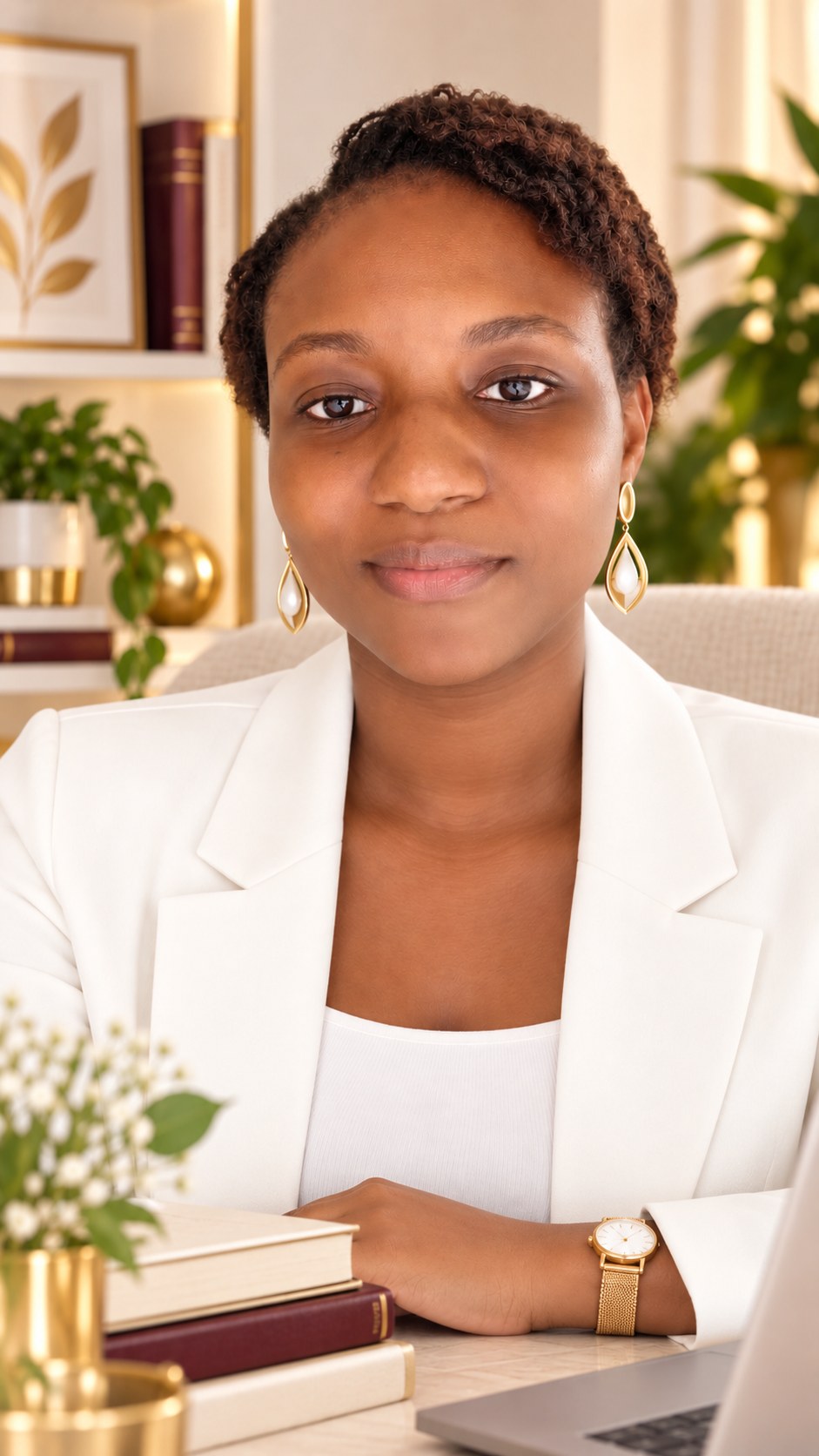 Portrait officiel de Laurine W. WERME épouse ILBOUDO, auteure des ouvrages ECLORAY